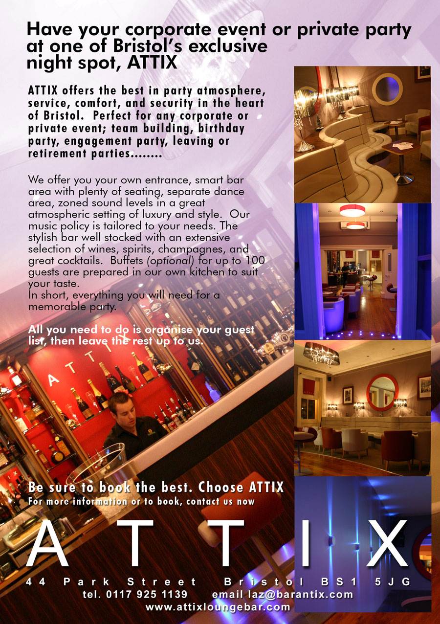 Bar Antix Park Street Bristol Blog Promotion